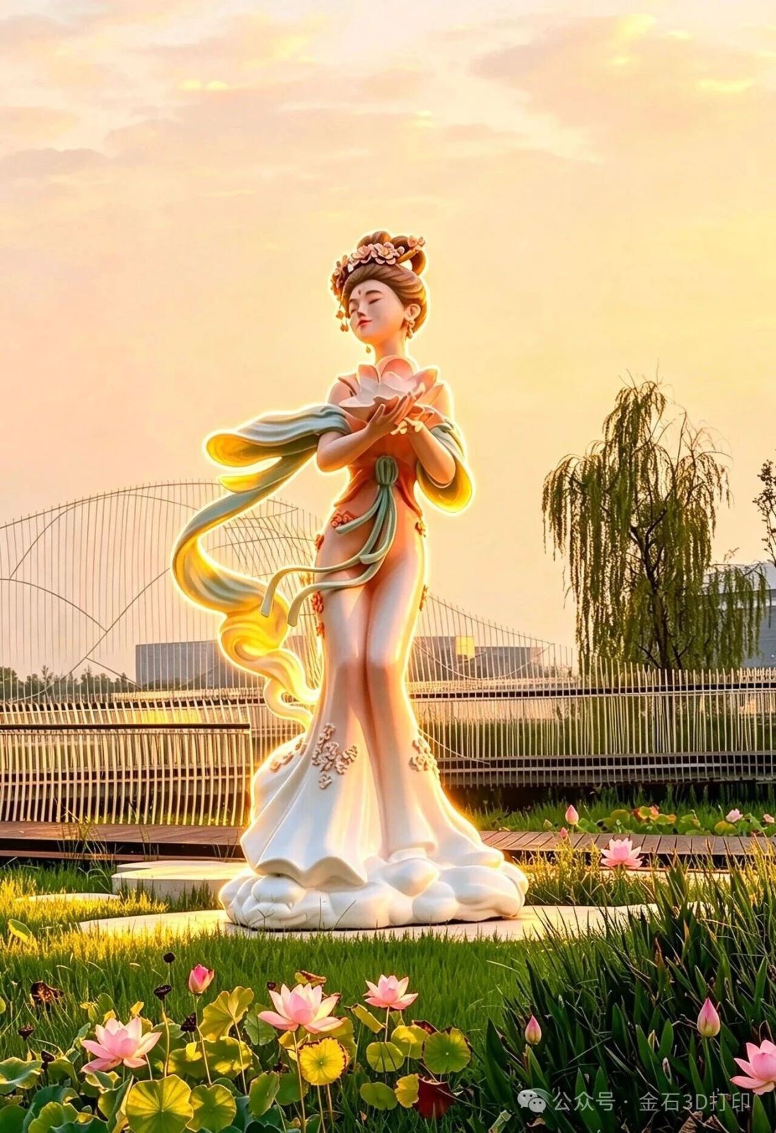 科技续芳华｜3D打印赋能，桃花仙子重返东安湖，续写龙泉驿城市记忆