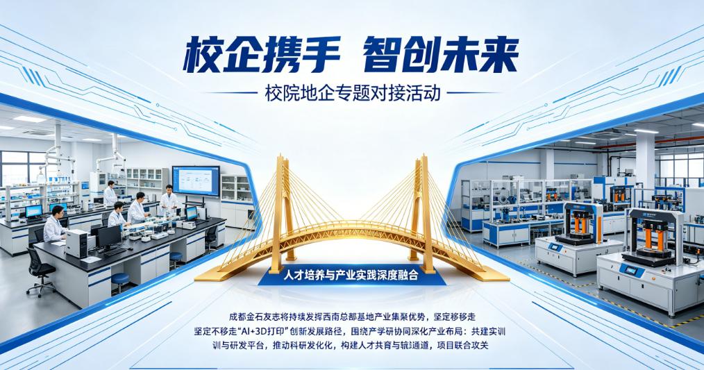 产学研 | 成都航空大学探访成都金石AI+3D打印超级工厂